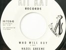 RARE BELGIAN POPCORN Hazel Greene Dick Baker Combo 45 Who Will Buy Heartless MP3