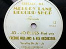 JO JO ADAMS & Freddie Williams Orch R&B vg++ 78 JO JO BLUES pt.1 b/w pt. 2 TB148