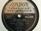 EDDIE COCHRAN 20 Flight Rock London HLU.8386   Rock & Roll 78 RPM