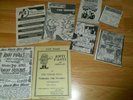 ORIG 1980's GIG FLYERS P.I.L ANTI PASTI PARTISANS FITS CHAOS UK MAU MAUS PUNK