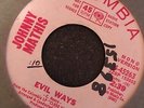 SOUL 45 Johnny Mathis Columbia PROMO 45263 Evil Ways