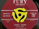 DOO WOP 45-Lewis Lymon & Teenchords-Honey Honey/Please Tell The Angels-Fury HEAR