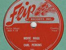 CARL PERKINS - 1ST RECORDING ON FLIP 501 IN E- CONDITION 