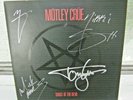 ****MOTLEY CRUE SIGNED LP SHOUT AT THE DEVIL 1ST PRESS 4 BAND MEMBERS****