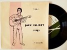 JACK ELLIOT SINGS VOL 1 - ORIGINAL UK PRESSING BLUES EP