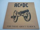 AC/DC - For Those About To Rock LP - 1st Press Albert Label - Embossed Cover. EX
