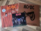 AC/DC 2 x vinyl LP FOR THOSE ABOUT TO ROCK + FLY ON THE WALL +LET'S GET IT UP 7