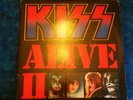 KISS ALIVE II 1977 • w book and merch form 2 lp ex. Ex copy