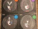KISS ACE FREHLEY GENE SIMMONS PETER CRISS PAUL STANLEY 4 PICTURE DISC LP VINYL