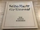 Ton Steine Scherben ?Keine Macht Für Niemand Vinyl 2LP Foc David Volksmund