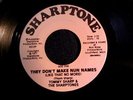 Tommy Sharp & the Sharptones They dont make nun names comedy Rocker  45 rpm 7