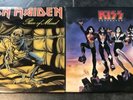Iron Maiden Piece Of Mind GREECE & Kiss Destroyer US 12” LP Album Vinyl Records