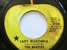 THE BEATLES / LADY MADONNA - THE INNER LIGHT / APPLE BLACK STAR REISSUE 1971