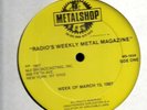 METALSHOP #163 3/13/1987 Heavy Metal Radio Show LP Que Sheets Metallica Sabbath