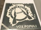 Destrucktions - Vox Populi Lp Punk 1st Press Black Flag Rattus Kaaos