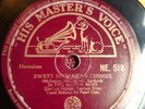The Aloha Boys HMV 518 78 rpm India hawaiian guitar