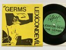 The Germs Lexicon Devil 7” 1978 LA Punk Slash X Black Flag KBD