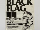 Rare Black Flag Nig-Heist Perkins Palace Flyer Raymond Pettibon Poster Punk