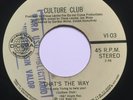 CULTURE CLUB - Thats The Way / Karma Chameleon - RARE EL SALVADOR 45 promo