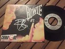 david Bowie autograph vinyle 7* CHINA GIRL single first press vg+++ signed live