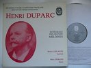 BRUNO LAPLANTE SINGS DUPARC INTEGRALE DES QUINZE MELODIES CALLIOPE 1890