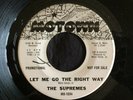 Supremes, Motown 1034, Let Me Go The Right Way & Time Changes Things, PROMO