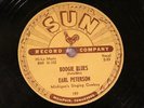 COUNTRY EARL PETERSON Boogie Blues SUN 197 78 RPM