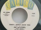 Skyliners Calico 103 SINCE I DON'T HAVE YOU (GREAT DOO WOP 45) OBO VG+ TO VG++