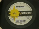 TONY WORSLEY REACHING OUT  SUNSHINE orig OZ GARAGE ROCK BEAT  7