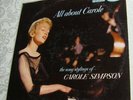 33 LP RECORD CAROLE SIMPSON 1957 All About Carole FEMALE VOCAL JAZZ Capitol T878