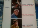 ELGAR CELLO CONCERTO / SEA PICTURES DU PRE / BAKER UK LP HMV ASD 655 SEMI-CIRCLE