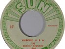 The Rockin Stockins (HEAR IT) Rockin Lang-Syne / Yuleville USA SUN Rockabilly 45