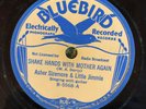 Bluebird 5568 Asher Sizemore & Little Jimmie SHAKE HANDS WITH MOTHER  78 rpm E
