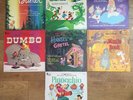 Walt Disney (7)-LP Lot: Bambi, Jungle, Alice, Dumbo, more, '59-'67, VG++ vinyl