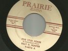 ROCKABILLY bw COUNTRY- BILLY D. HUNTER- FIVE STUD POKER  - HEAR- on PRAIRIE