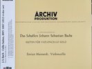 Enrico Mainardi Bach Suites For Cello Solo 180g Import 4LP Box Set