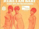 THE MARVELETTES 45 HERE I AM BABY+PS HOLLAND RARE 1968 MOTOWN