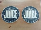 Pair Of Juice Records Slipmats X2 Drum&bass/Jungle/Old Skool/Rare