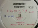 unverkäufliche Musterplatte   Eterna DMM 725 011   Mozart   Posthorn Serenade