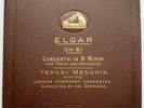 HMV 164 Yehudi Menuhin Violin Concerto in B Minor (Elgar, Op. 61) 6-disc folder