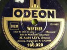 78 trs-rpm-ANDRE LEVY-CELLO -WERTHER-MASSENET ODEON 166.020