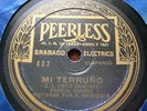 78 RPM MEXICO- QUIROZ-BRIBIESCA- SANCHEZ-CASTELL- Mi terruno- PEERLESS 892