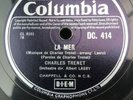 78 rpm - CHARLES TRENET - La Mer - UK PRESS - COLUMBIA DC 414