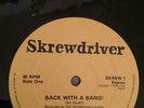 SKREW SCREWDRIVER BACK WITH A BANG ISD ROR ROCK O RAMA REBELLES SKINHEAD VINYL