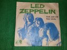 LED ZEPPELIN PORTUGUESE SINGLE 7/45 ROCK AND ROLL FOUR STICKS PORTUGAL RARE