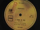 RODRIGUEZ: I Think Of You / To Whom It May Concern 45 (Brazil, small promo sta