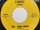 J.C. And The New-Tones - Love - Human Emotion - Conshy 45 60s PA Garage VG+