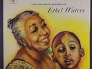 ETHEL WATERS: The Favorite Songs Of LP (Mono) Jazz