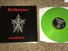 HELLHAMMER CRUCIFIXION BOOTLEG LP ON GREEN VINYL Crazy Rare death,bathory,slayer