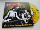 the sex pistols - live at green cinema 77  -7'- yelow  marble  vinyl-punk